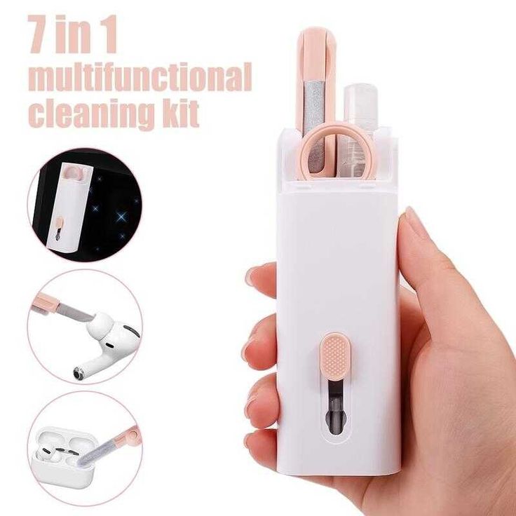 Universal 7-in-1 Electronic Cleaning Kit for Monitors, Laptops, Phones, and Earbuds